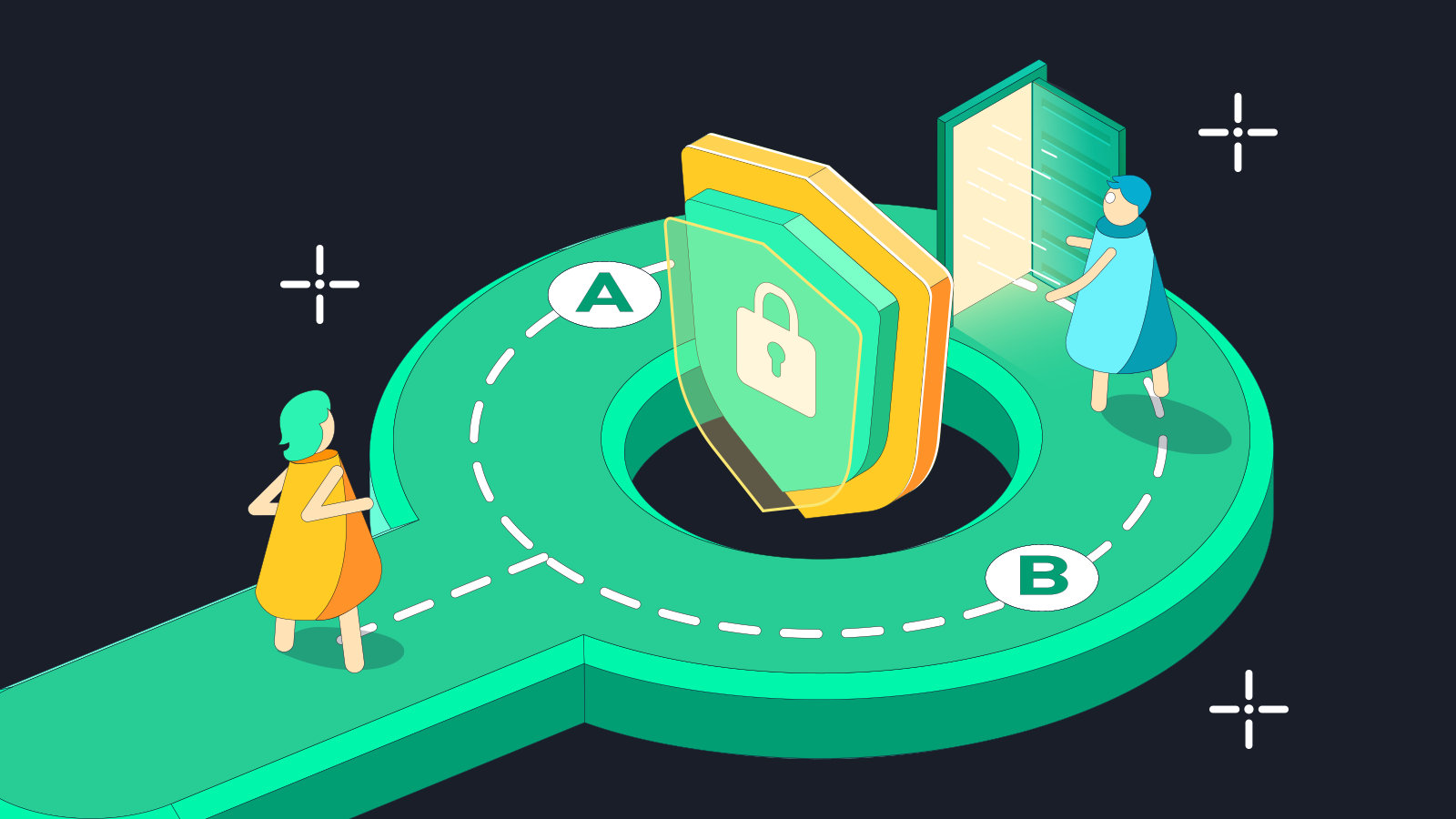 Illustration of private DAO voting using zero-knowledge proofs for confidential blockchain governance in 2025
